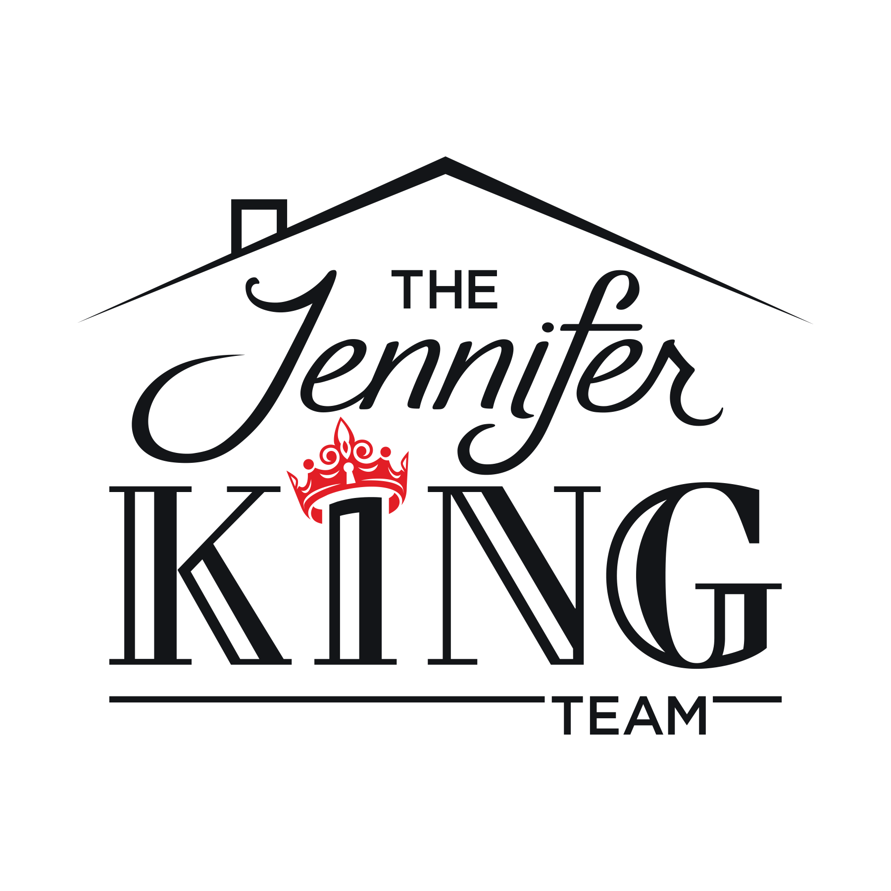 TJKT Logo - Black on Clear Jennifer King Team